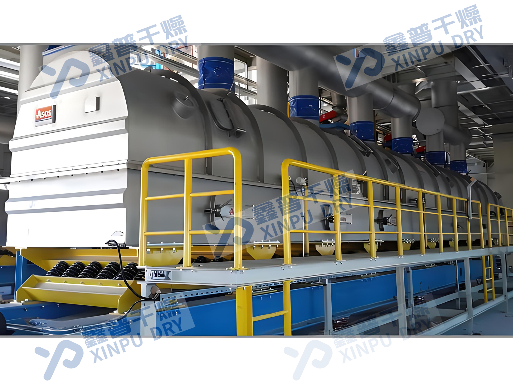 Vibrating fluidized bed dryer