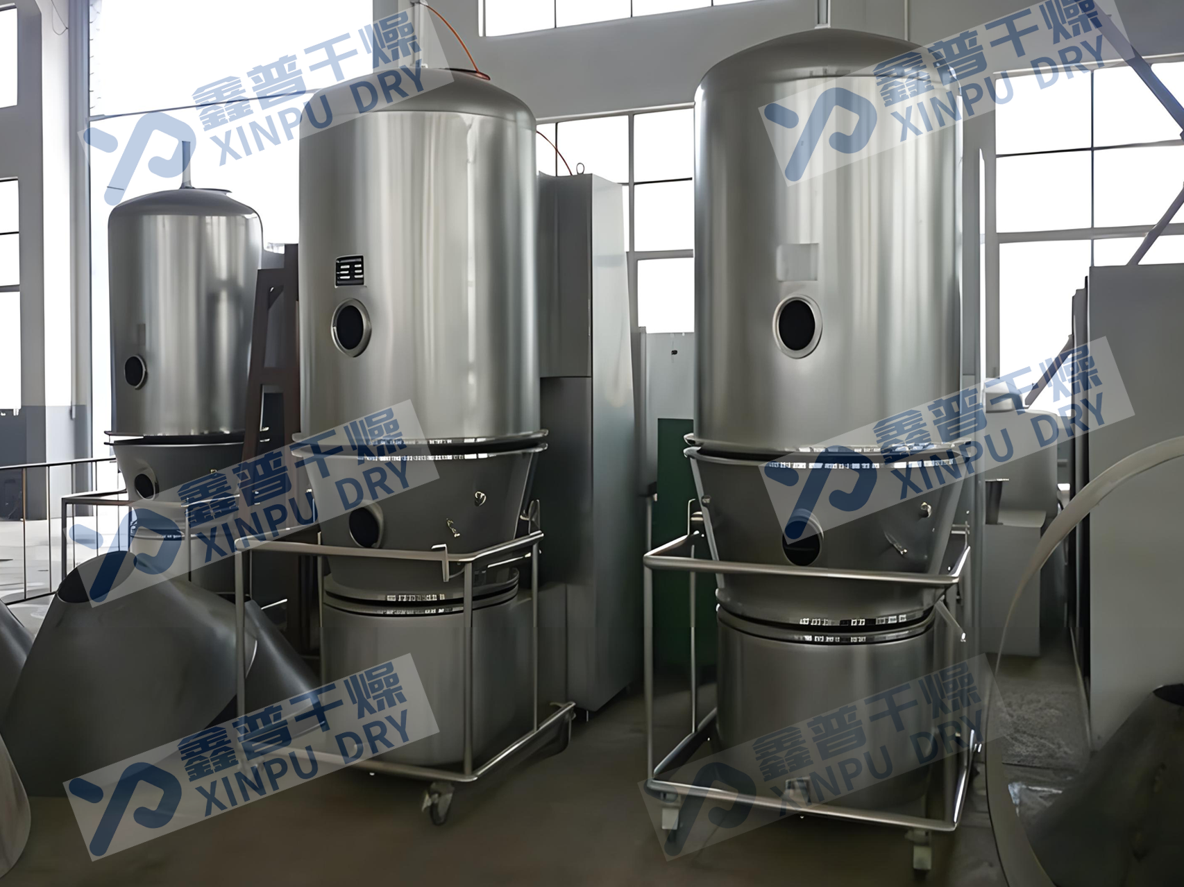 Vertical boiling dryer