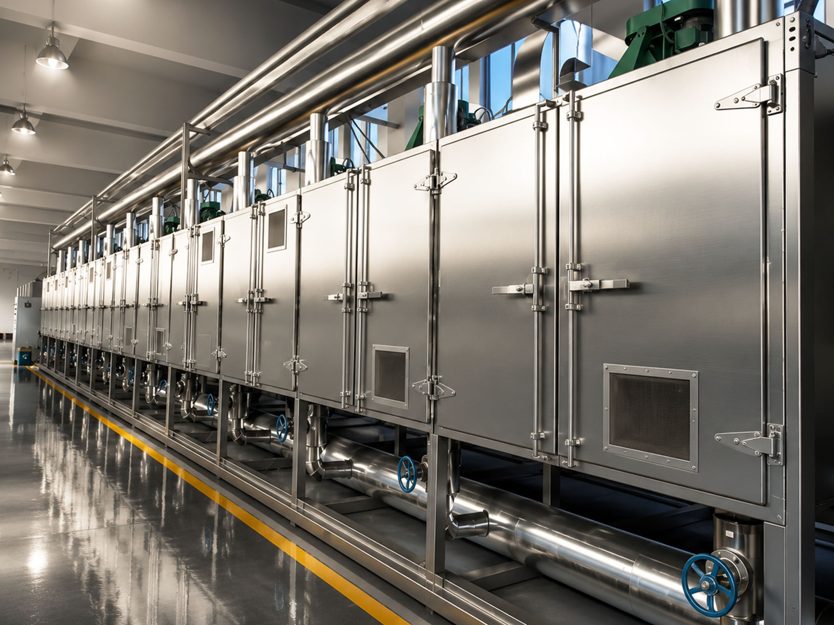 Single layer belt drier