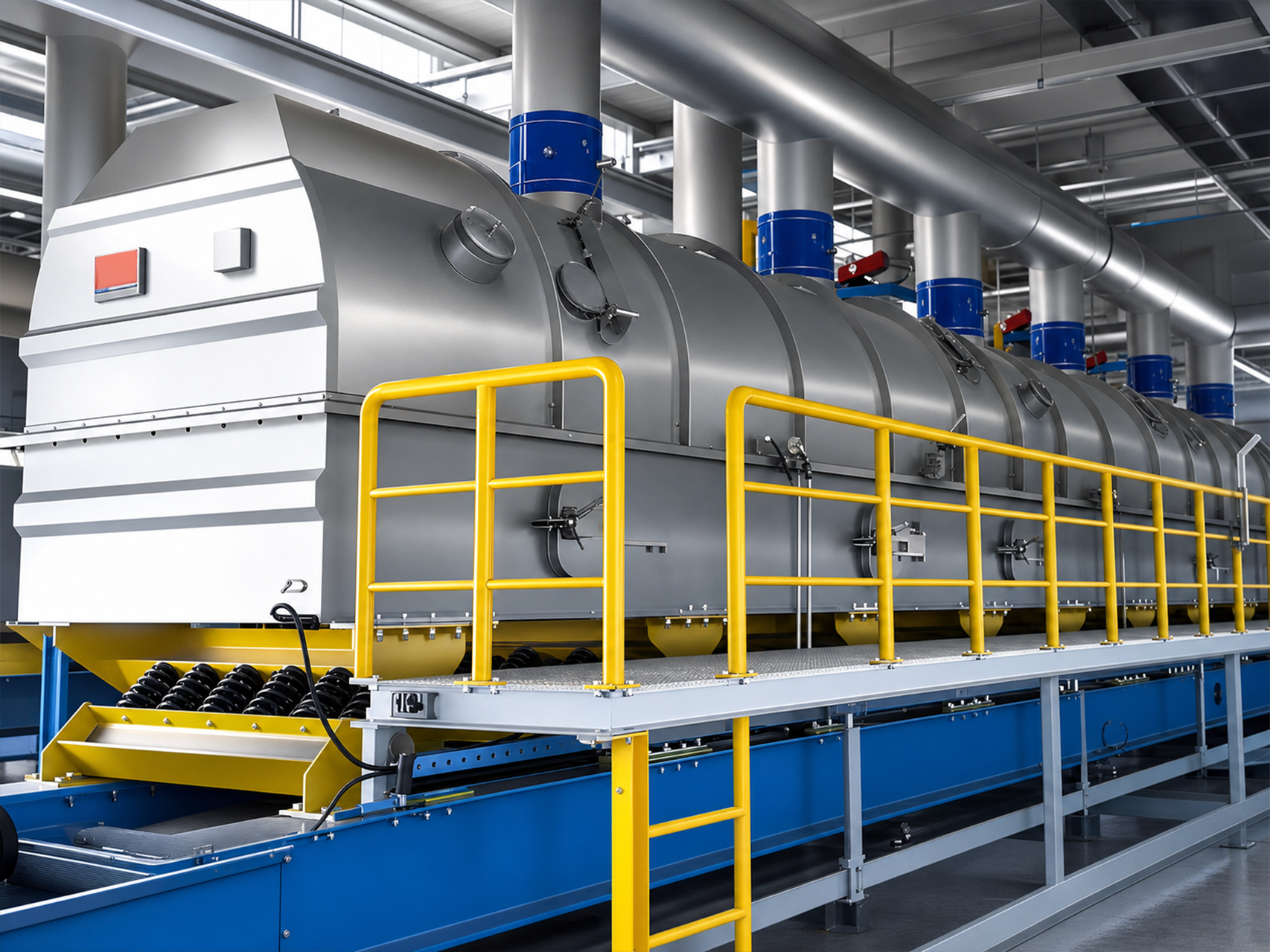 Vibrating fluidized bed dryer 01