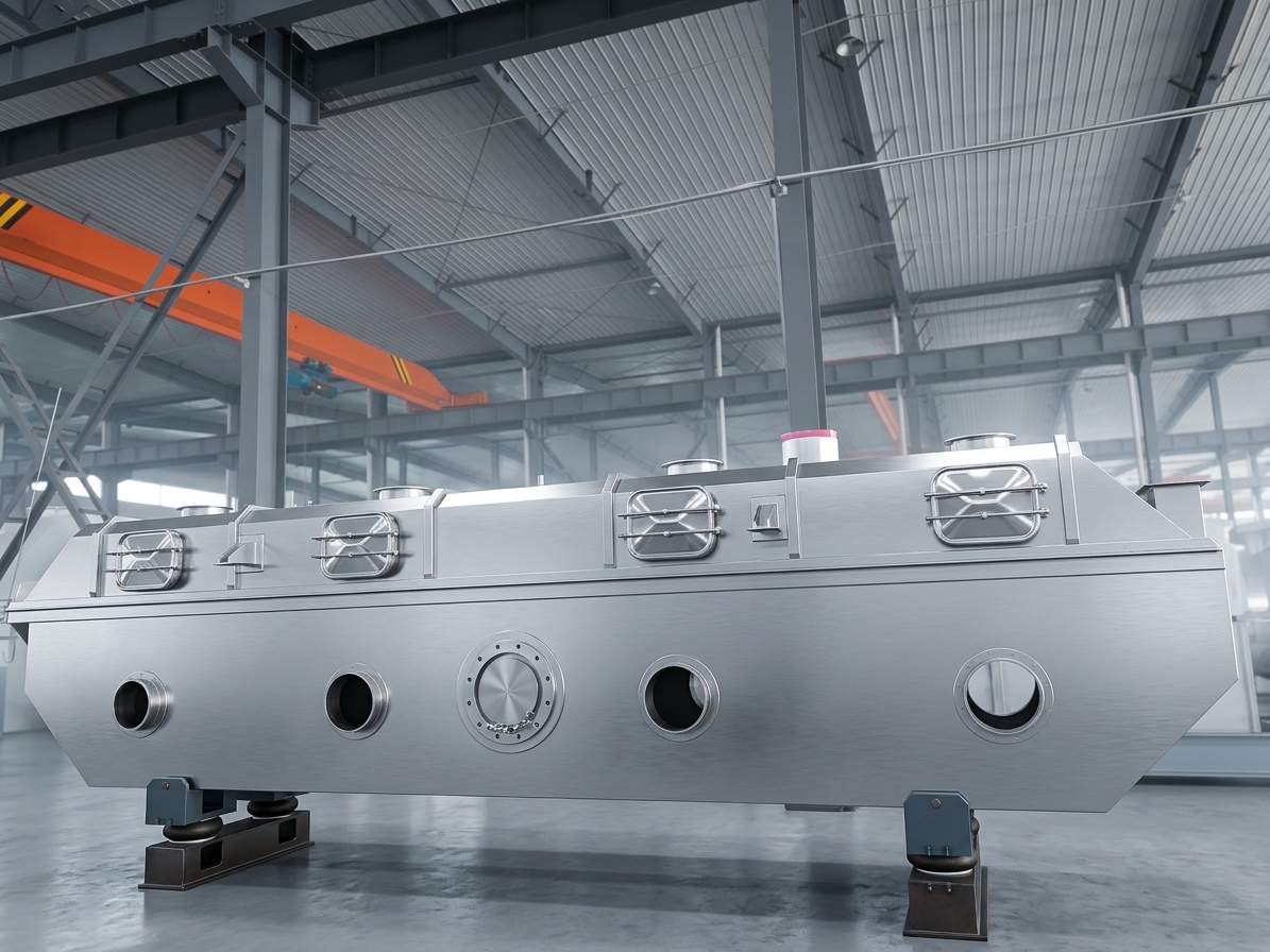 Vibrating fluidized bed dryer 02