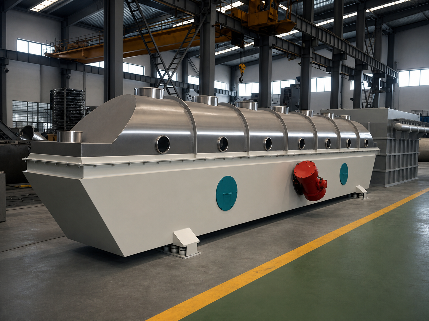 Vibrating fluidized bed dryer