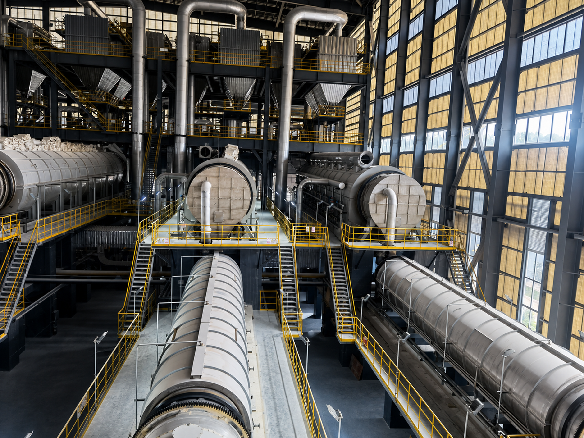 Closed-loop rotary kiln drying system 01