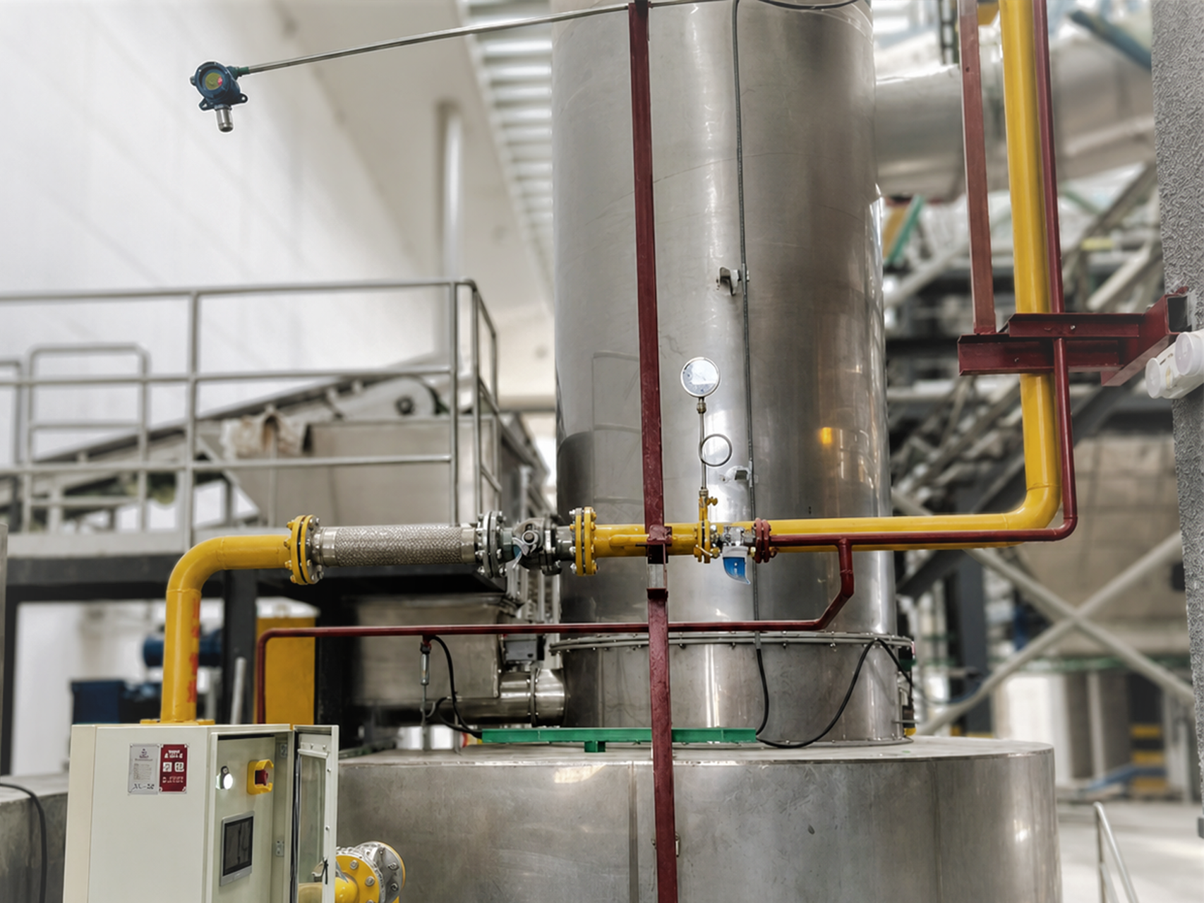 Special flash dryer for PVDF